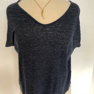 Vince Linen V-Neck T-Shirt